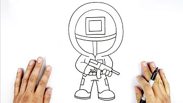 How To Draw Squid Game Square Guard