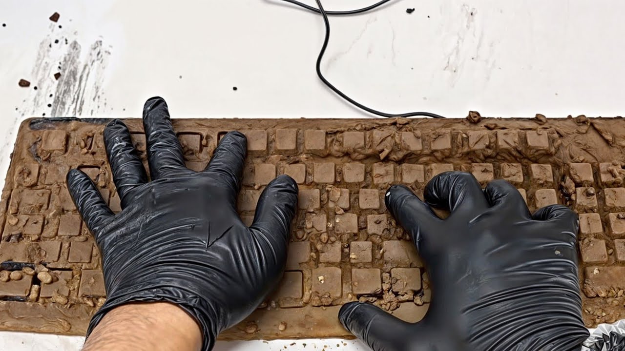 The dirtiest keyboard in the world, even my mother wouldn't recognize ...