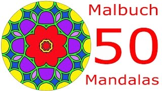 Mandalas zum ausmalen - 50 - Mandalas für Erwachsene - Mandala Malbuch