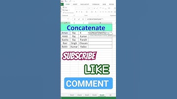 Concatenate Function in Excel Trick #excel #concatenate #exceltips #exceltricks #exceltutorial