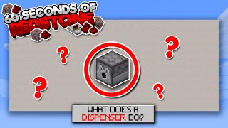 Redstone in 60 Seconds: Dispensers! Minecraft #Shorts