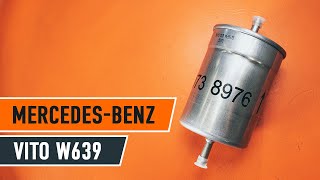 Kako zamenjati Filter goriva MERCEDES-BENZ VITO Bus (W639) - spletni brezplačni video