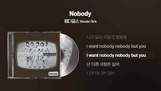 (2008) 원더걸스(Wonder GIrls) - Nobody [싱크가사/Lyric Video]