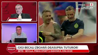 Gigi Becali, criză de râs în direct: „Eu sunt antrenor peste Şumudică şi Dan Petrescu”