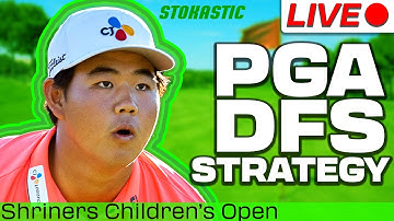 PGA DFS Picks Shriners Open | DraftKings & FanDuel Golf Lineups | PGA DFS Strategy
