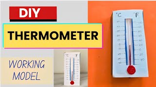 How to make a 3D Thermometer Model | Science Project