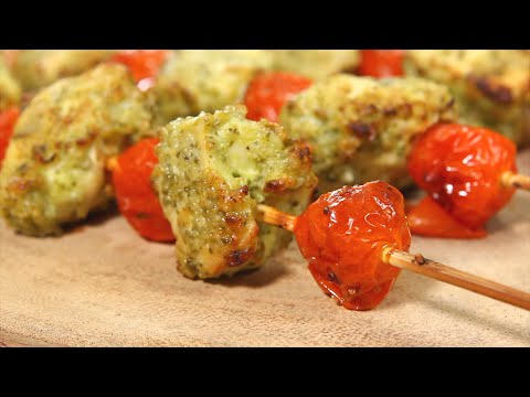 Pesto Chicken Kabobs