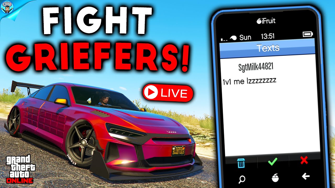 Fighting griefers with subscribers LIVE! (GTA Online)