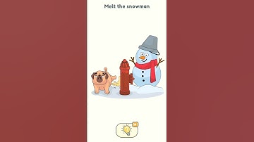 Dop 2 (Delete One Part) Level 1500 Melt the snowman #shorts #shortsviral #gaming