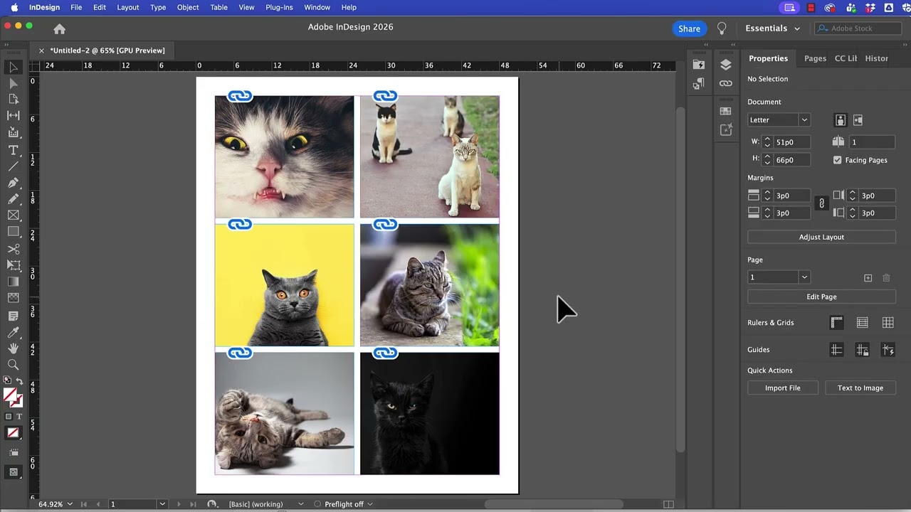 Как создать аккуратную фотосетку в Adobe InDesign