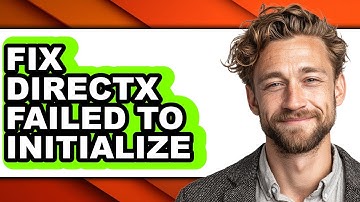 How to Fix Directx Failed to Initialize (updated)