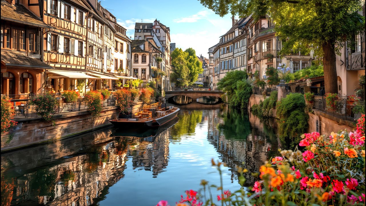 Мечтательное утро в Страсбурге 🌞 Прогулка по сказочным улицам