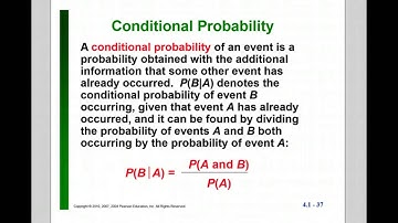 4.5 Notes At Least One and Conditional Probability