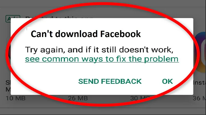 How To Fix Can't download Facebook App On Google Playstore Android & Ios