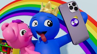 Rainbow Friends 2, but BLUE Has A Brand NEW PHONE?! | Cartoon Animation