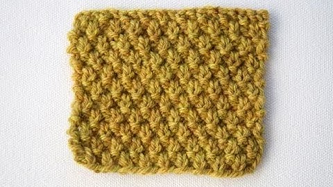 How to Knit the Double Moss Stitch