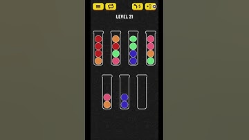 Ball sort Puzzle Level 21