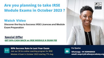Discover the Key to Success: IRSE Licences and Module Exam Preparation
