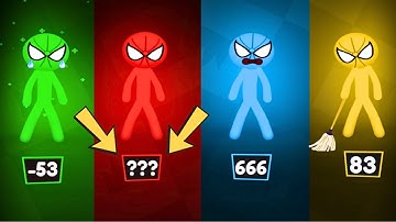 Stickman Party - MiniGames Update Gameplay Walkthrough Part 24 | Tournament Mode 1234 Player Random