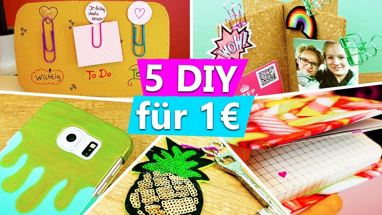 Diy Fur 1 5 Einfache Gunstige Diy Ideen Zum Verschenken Und Gegen Langeweile Deutsch Youtube