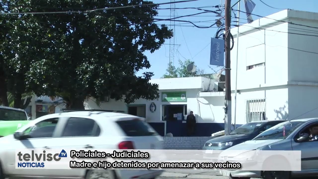 10.2.2025 -  MADRE E HIJO DETENIDOS POR AMENAZAR A SUS VECINOS  - TELVISO NOTICIAS