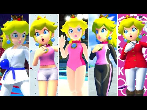 Mario Sonic At The Summer Olympic Games 2020 All Peach Outfits