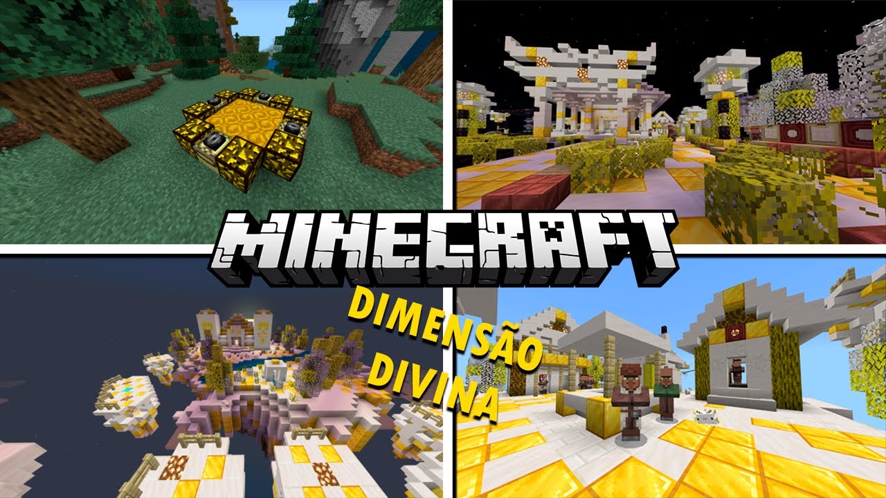 A nova DIMENSÃO do MINECRAFT ! Divine Dimension - YouTube