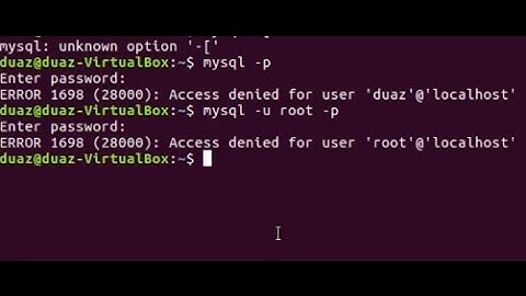 Mariadb (Ubuntu) - ERROR 1698 (28000): Access denied for user 