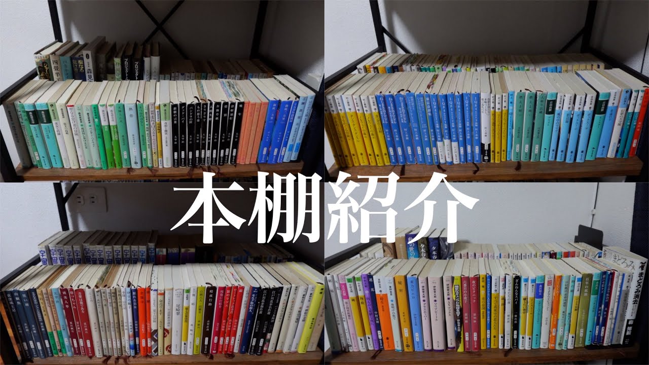 【本棚紹介】持ってる小説、約300冊を全部紹介