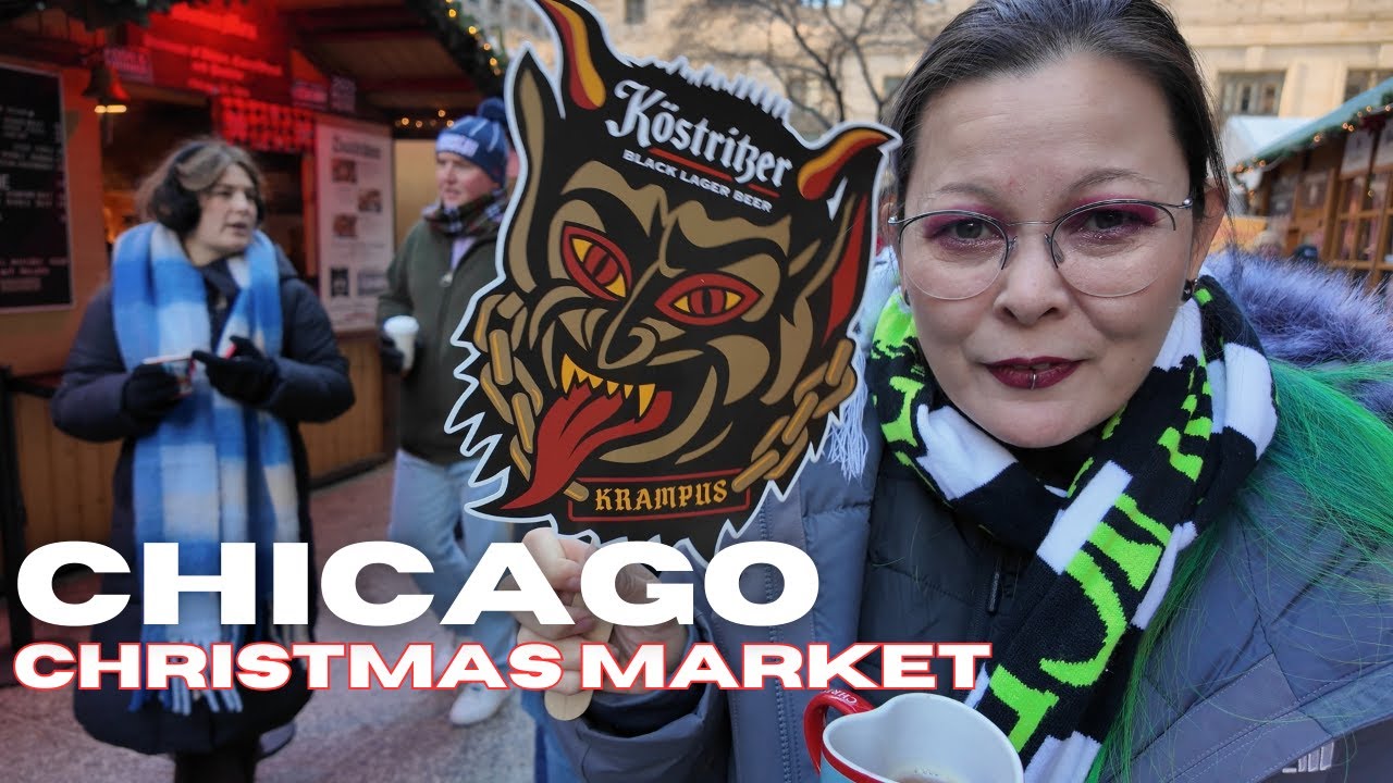 Чикагские готы встречаются с Крампусом на рождественской ярмарке Christkindlemarket | Праздничные...