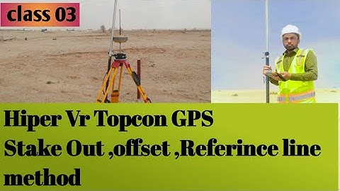 How to Stake out and offset with the  Referince  Line method in hiper vr topcon GPS|| Topcon GPs