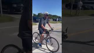 President Joe Biden Falls From His Bike