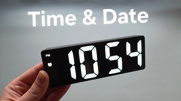 How to Set Time & Date on LED Digital Clock With Alarm & Large Display GH0712L LC001