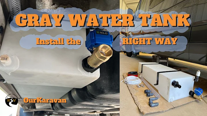Gray Water Tank Install done the Right Way (Van or RV)