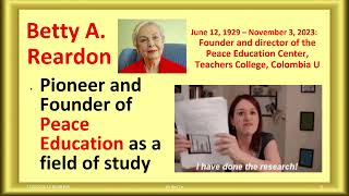 ©2026 01 20 Dr Rey Ty. Galtung & Reardon on Peace and Peace Education. Session 2