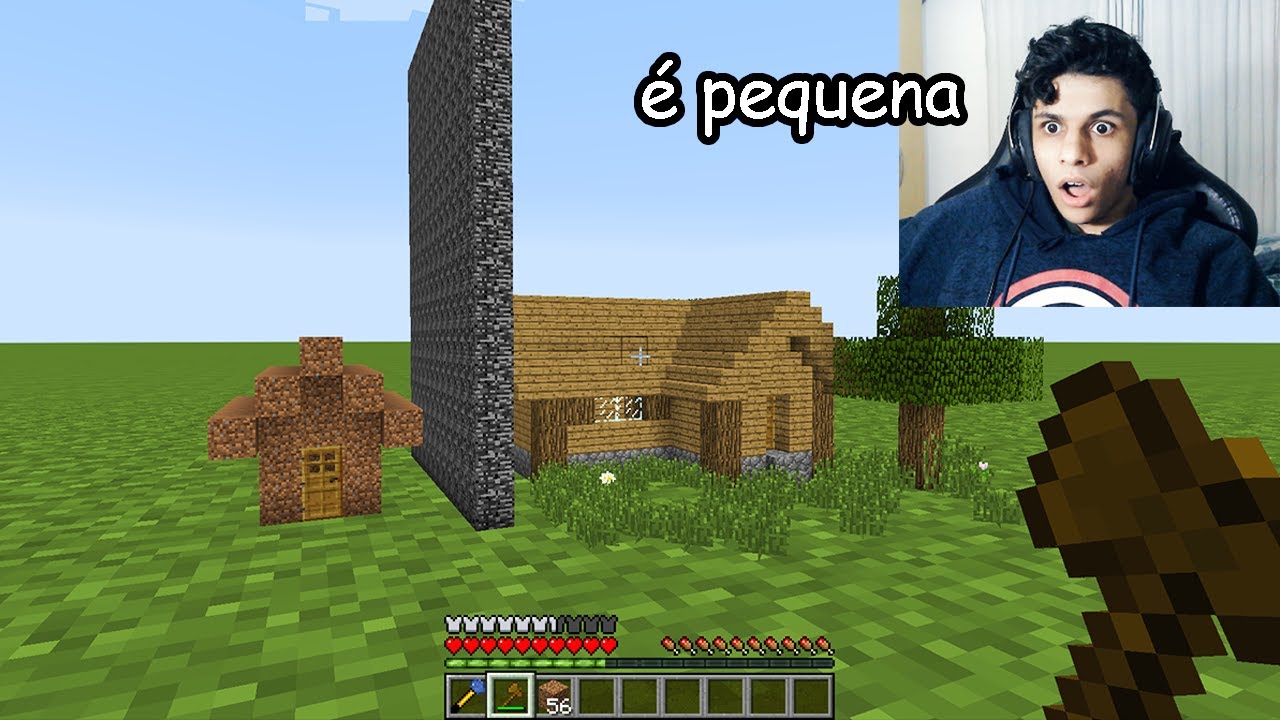 Construção do r Geleia no Minecraft @geleiaplays @geleia.plays