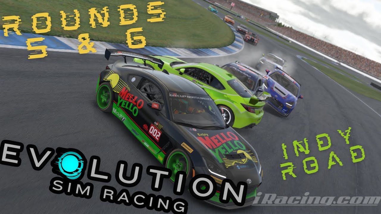 Evolution Sim Racing 2024 Season 4 - Rounds 5 & 6 - Indy Road - YouTube
