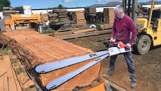 Intelligent Technology Chainsaw Skill In Cutting Log - The Ultimate Chainsaw Sawmill