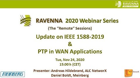 PTP in WAN Applications & Update on PTP v2.1