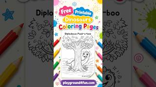Free Dinosaurs Coloring Pages Fun Printable Coloring Pages for Kids