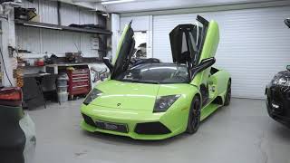 Цветные ремни в Lamborghini Murcielago - Fat Tony