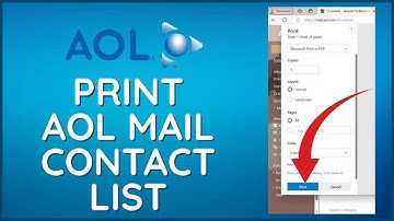 How to Print AOL Mail Contact List 2024?