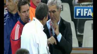 France's coach refused to shake hands with South Africa's coach