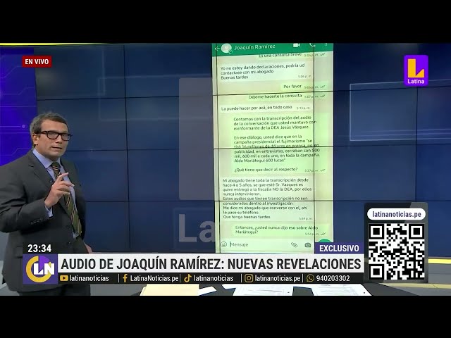 Descargos de Joaquín Ramírez tras audios de la DEA: No son considerados dentro de la investigación class=