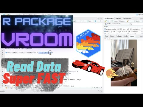 #R | vroom Package! 🏎💨  Reading 1.23 GB/sec !! | #DataReader #rData #Tidyverse #RPackage