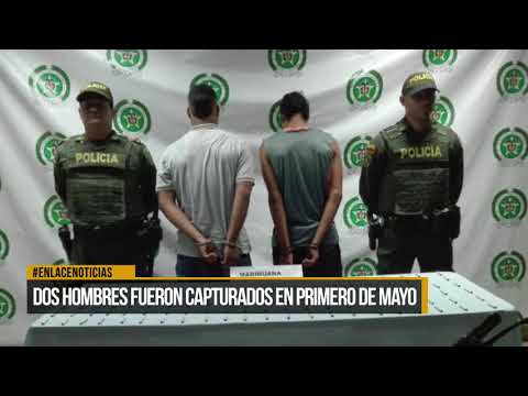 Dos hombre fueron capturados en el Primero de Mayo