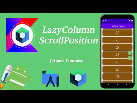 How to Implement LazyColumn Scroll Position in Jetpack Compose | Android | Kotlin | Make it Easy