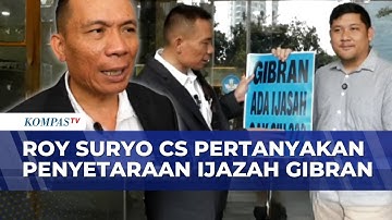Bentangkan Poster, Roy Suryo CS Desak Mendikdasmen Cabut Pernyataan Kesetaraan Ijazah Gibran