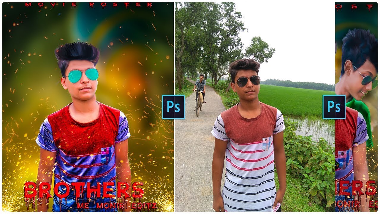 action movie poster design in photoshop tutorial by subhdevil.