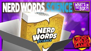 Nerd Words Science Unboxing : What’s in the box?! (Board Game by Genius Games) screenshot 2